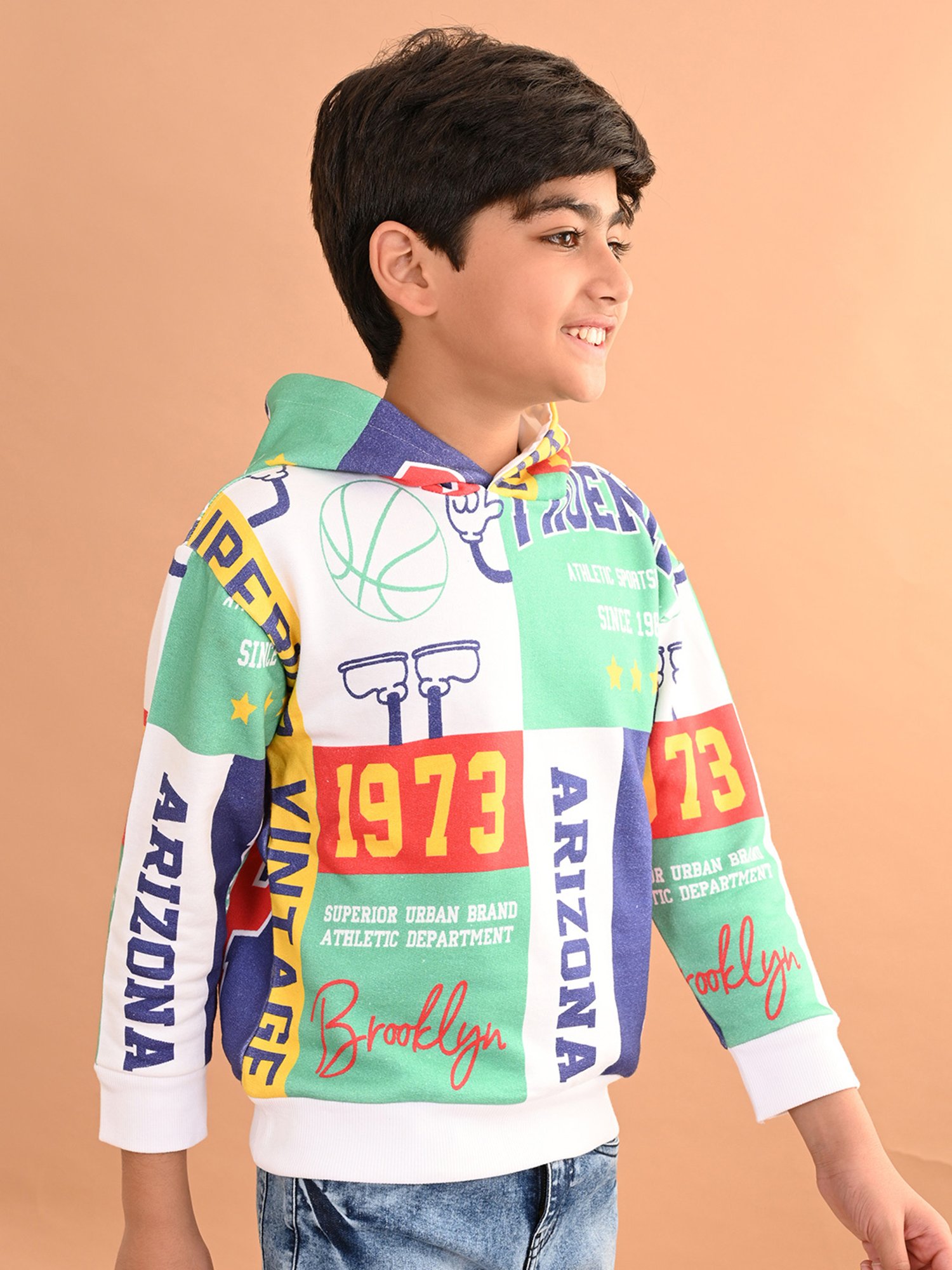 LilPicks Kids Multicolor Printed Full Sleeves Sweatshirt