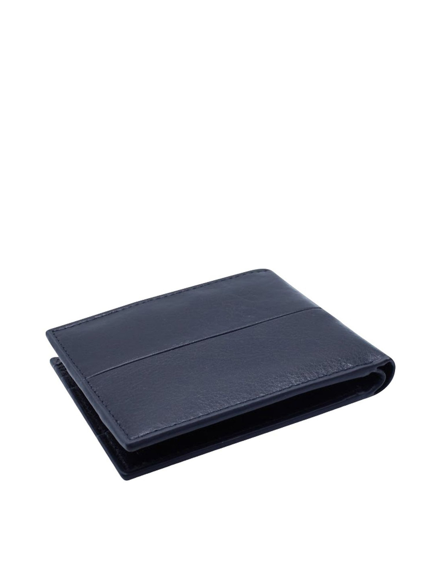 THE HOLISTIK Delta Black Casual Leather Bi-Fold Wallet for Men