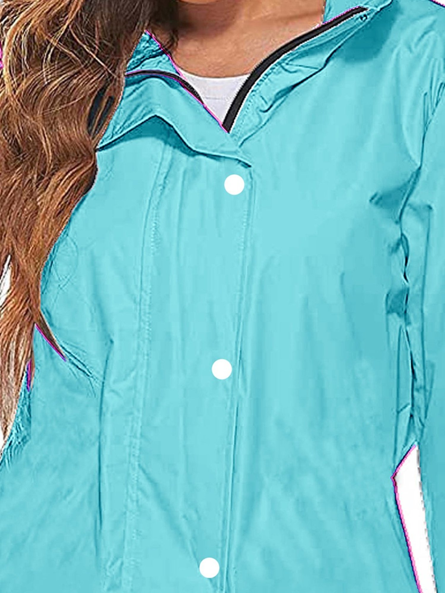CAMISON Sky Blue Regular Fit Rain Jacket