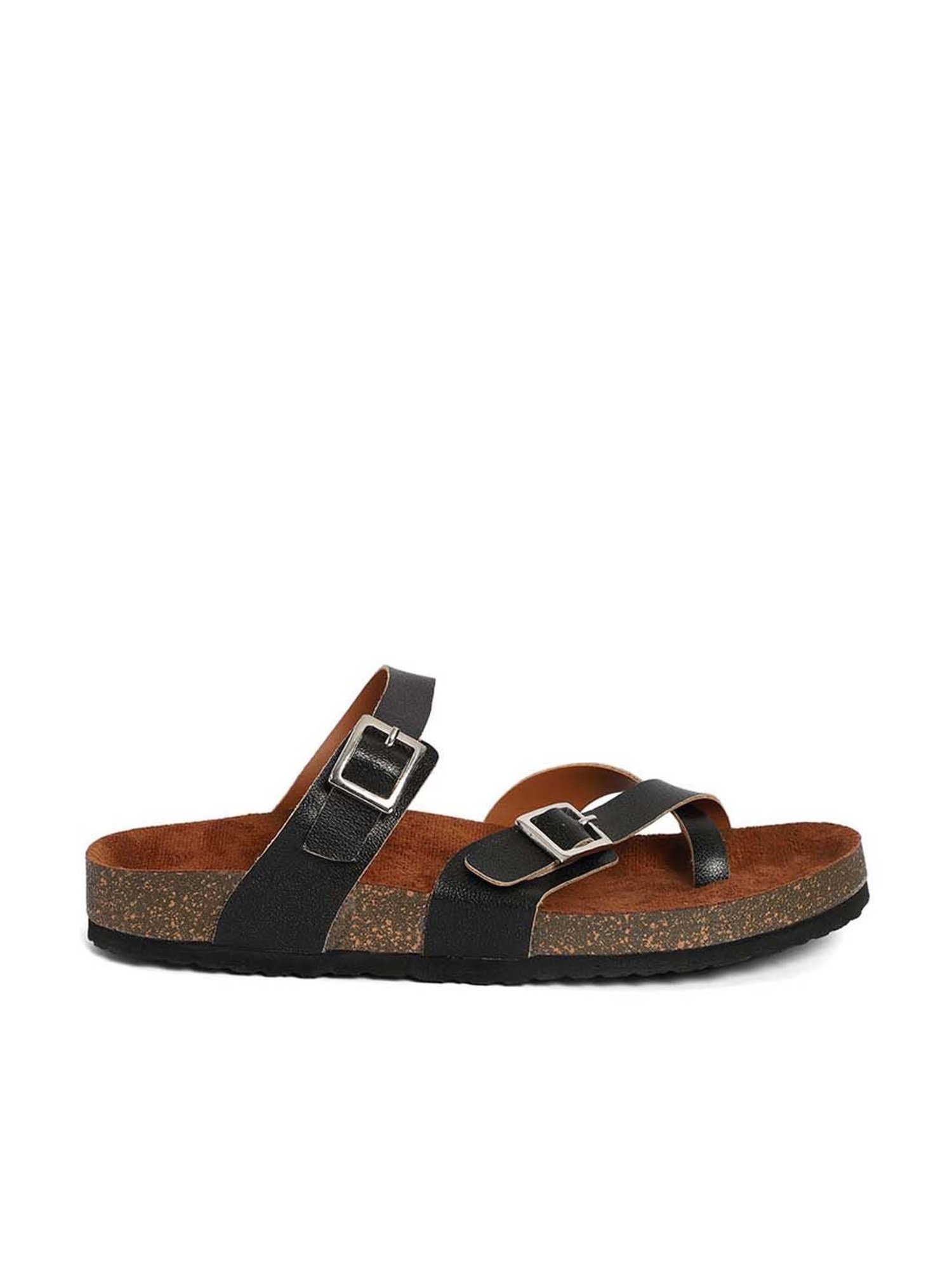 Mozafia Women's Midnight Toe Ring Sandals