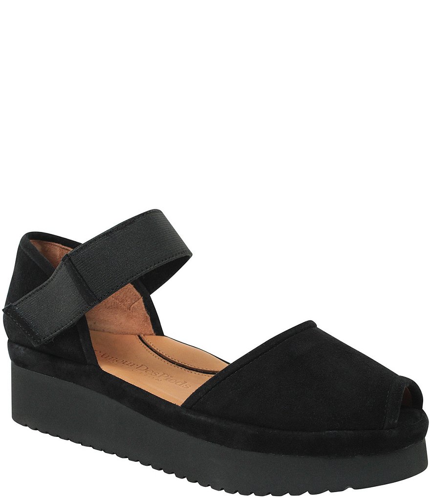L'Amour Des Pieds Amadour Suede Flatform Sandals
