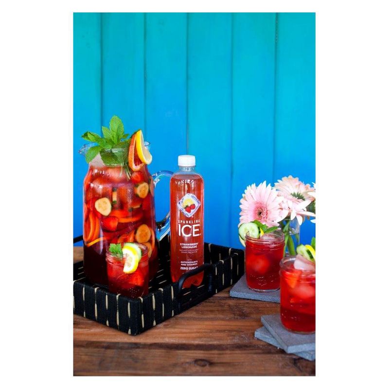 Sparkling Ice Strawberry Lemonade - 17 fl oz Bottle