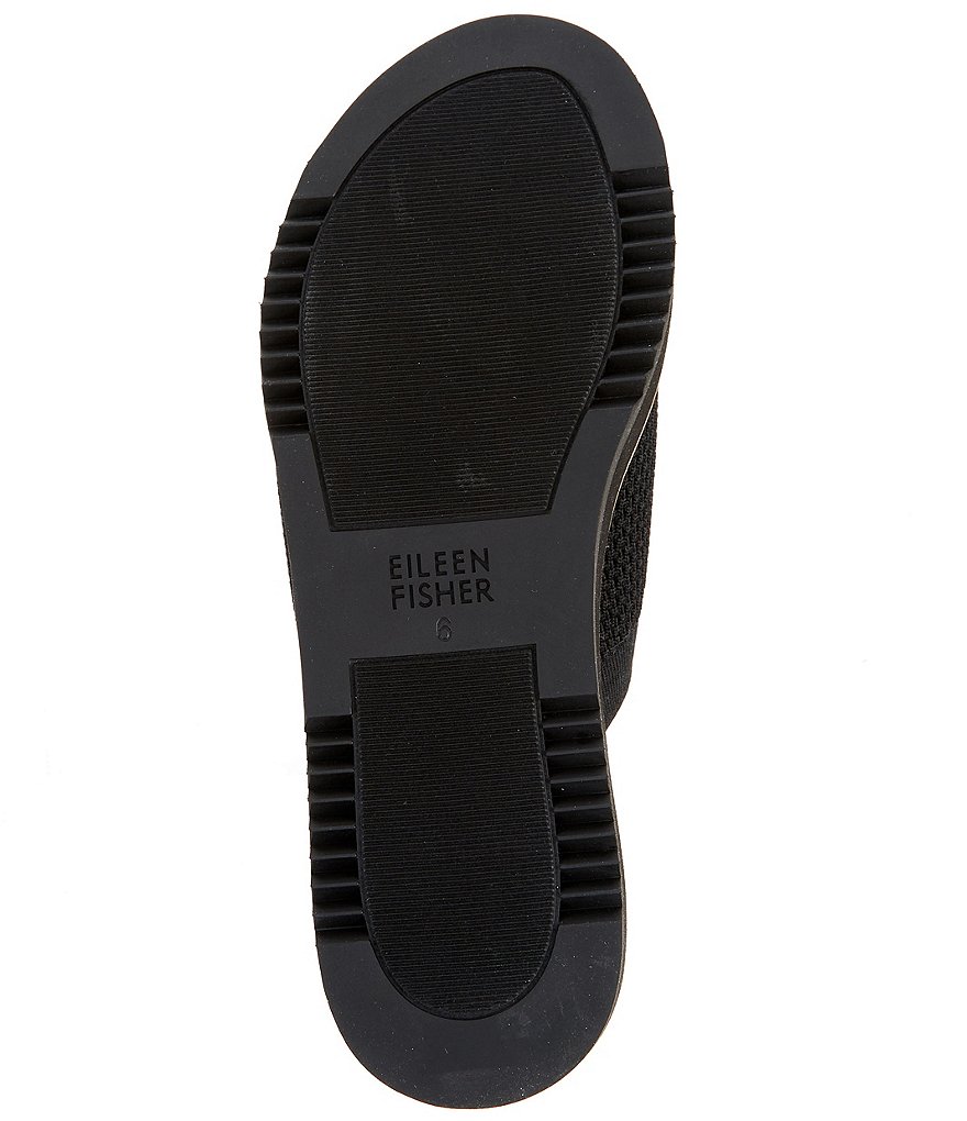 Eileen Fisher Telly Stretch Knit Platform Wedge Slides