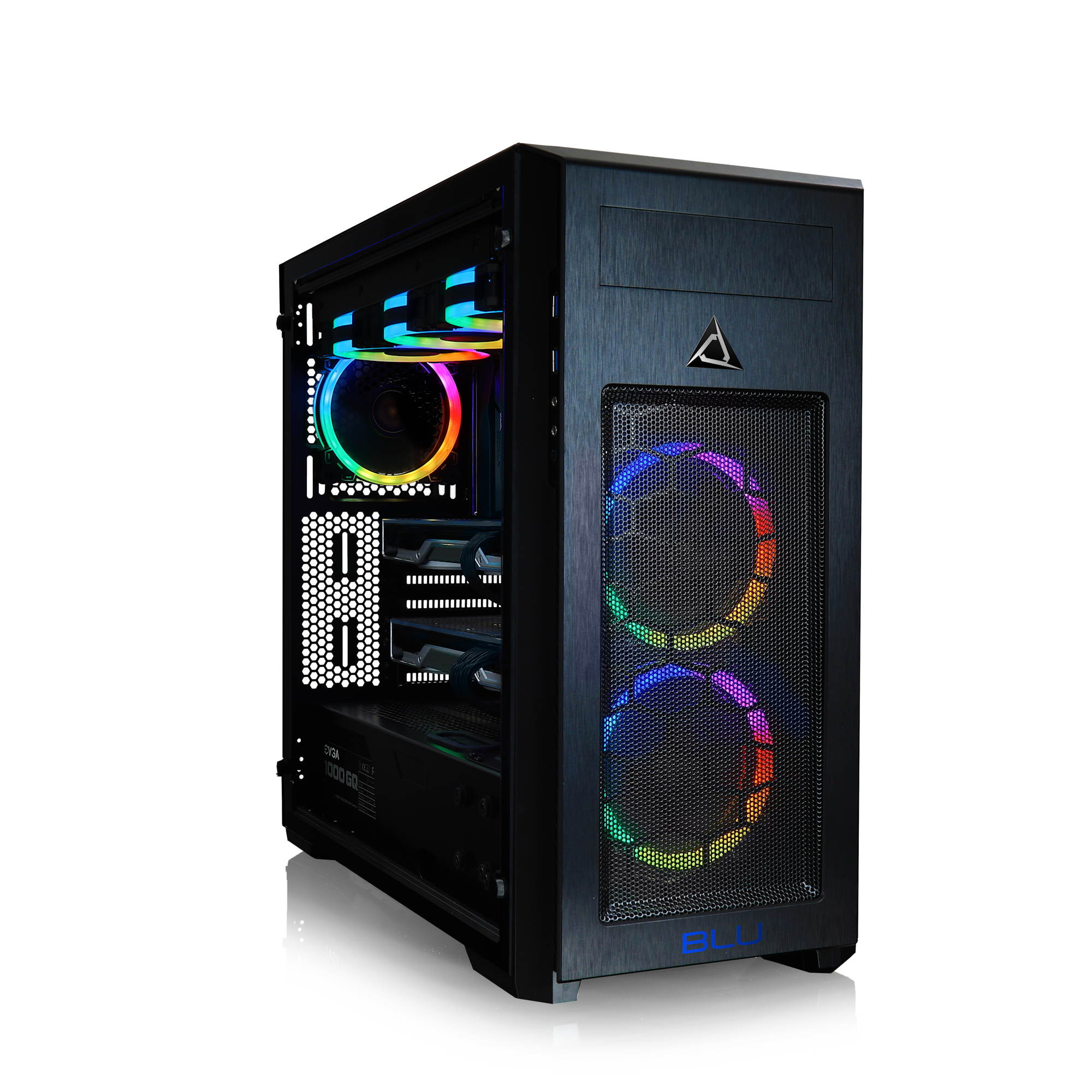 Cybertron BLU-Print Workstation,AMD Ryzen Threadripper 2950X 16-Core 3.5GHz,64GB DDR4 3200MHz, Dual Quadro RTX 4000 8GB Graphics cards,1TB NVMe M.2 + (4) 1TB SSD Raid 10, Win10 PRO