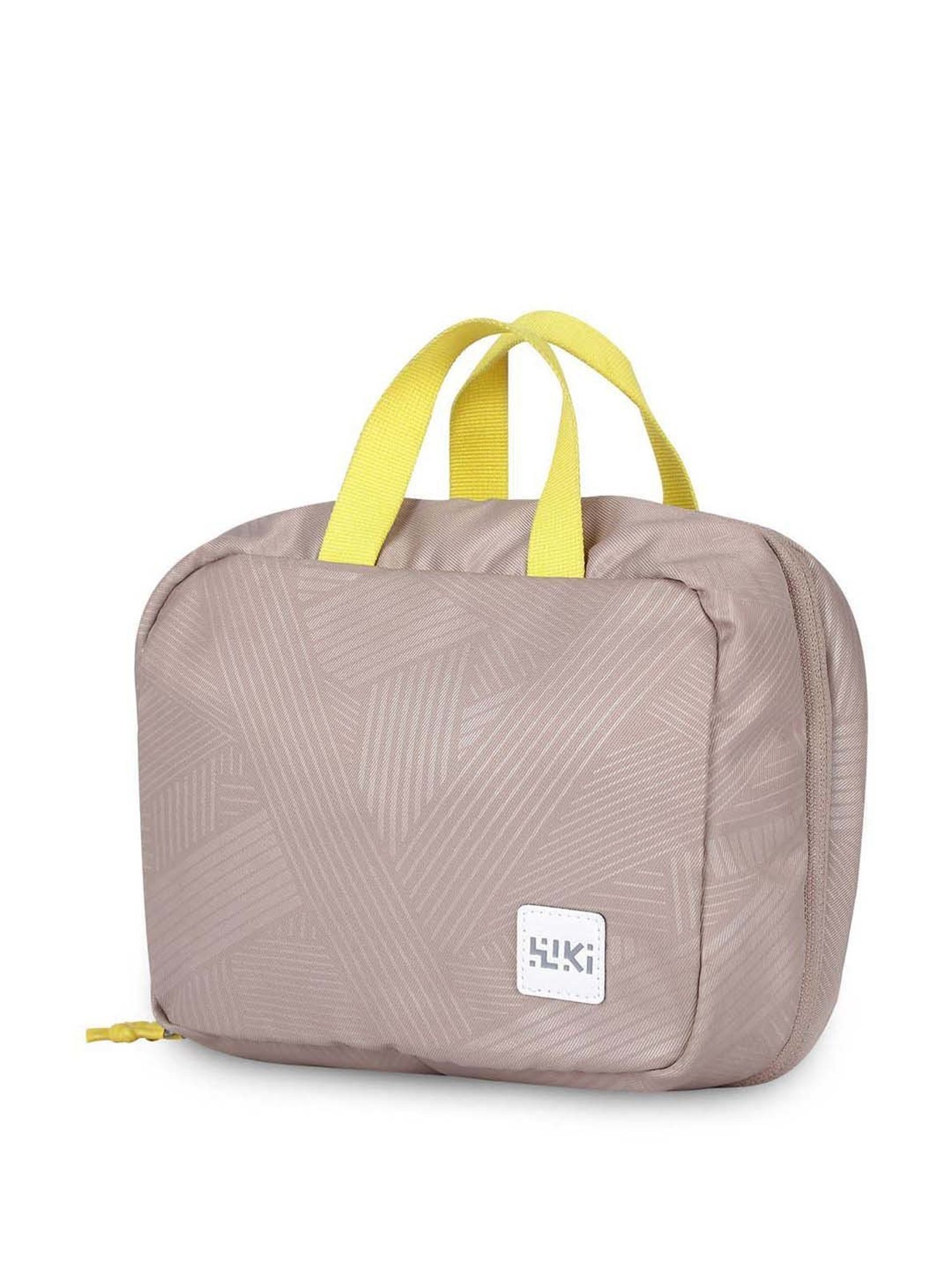 Louis Stitch Brunette Brown Leather Medium Toiletry Pouch