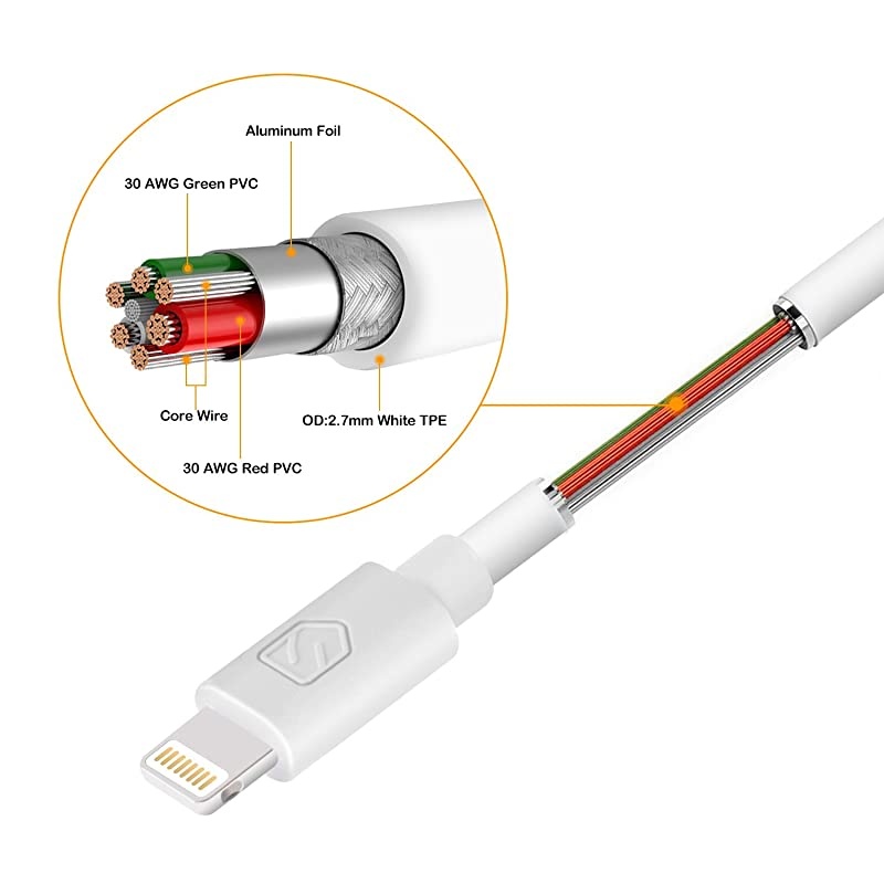 iPhone Charger,  5 Pack 6ft Lightning Cable iPhone Charging Syncing Cord Charger Cable Compatible iPhone X 8 8Plus 7 7Plus 6S 6Splus 6 6Plus SE 5 5S 5C More