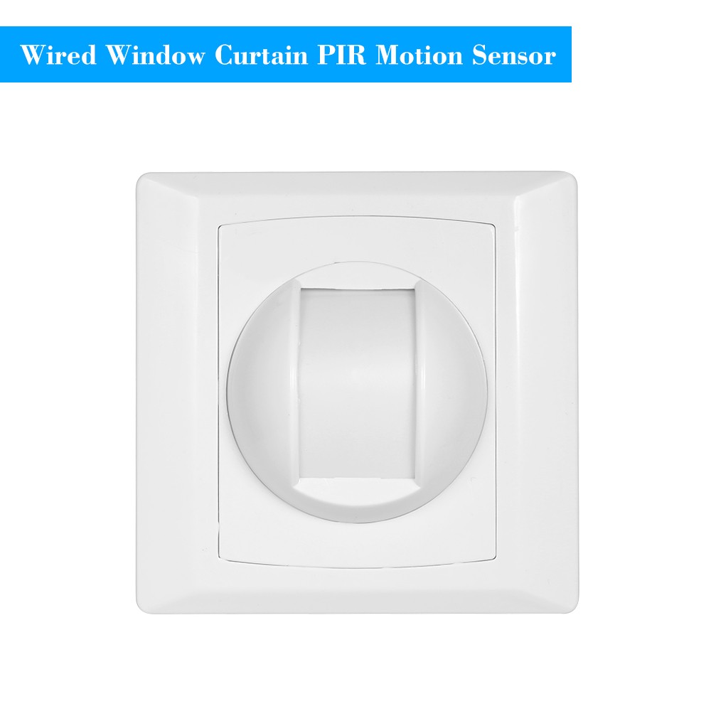Wired PIR Motion Sensor Window Curtain Passive Infrared Alarm Detector