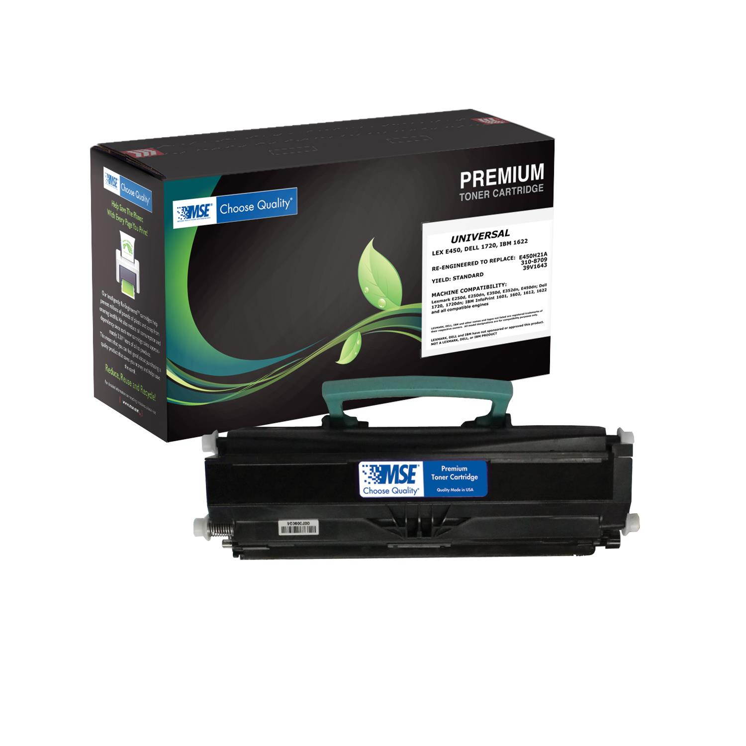 MSE 02-24-3516 Toner Cartridge (OEM # Dell 310-8709, 310-8702) 9,000 Page Yield; Black