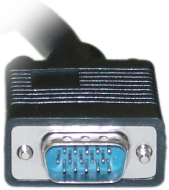 ACL 10 Feet HD15 Male to HD15 Female SVGA Extension Cable with Ferrite Bead Coaxial Construction Double Shielded Black 1 Pack