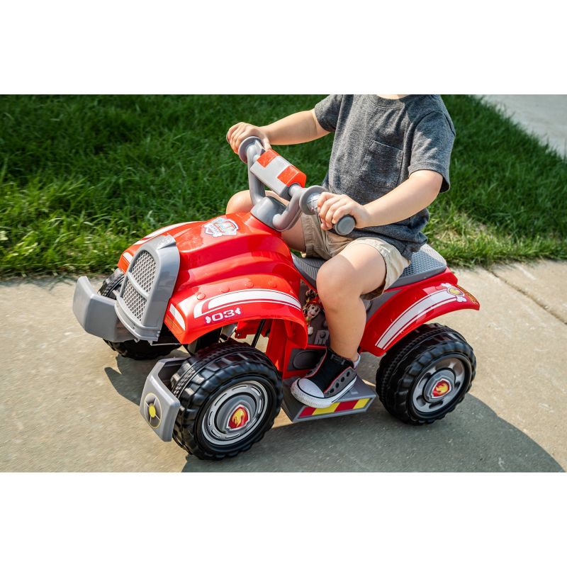 Kid Trax 6V Nickelodeon PAW Patrol Ride with Marshall Quad Powered Ride-On - Red