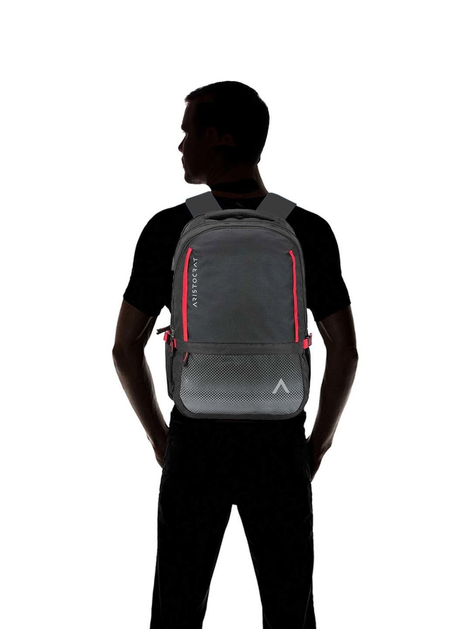 Aristocrat 28 Ltrs Black Medium Laptop Backpack