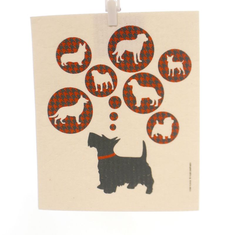 Swedish Dish Cloth 8.0" Red Cycle Absorbent Kitchen Eco Friendly  -  Dish Cloth