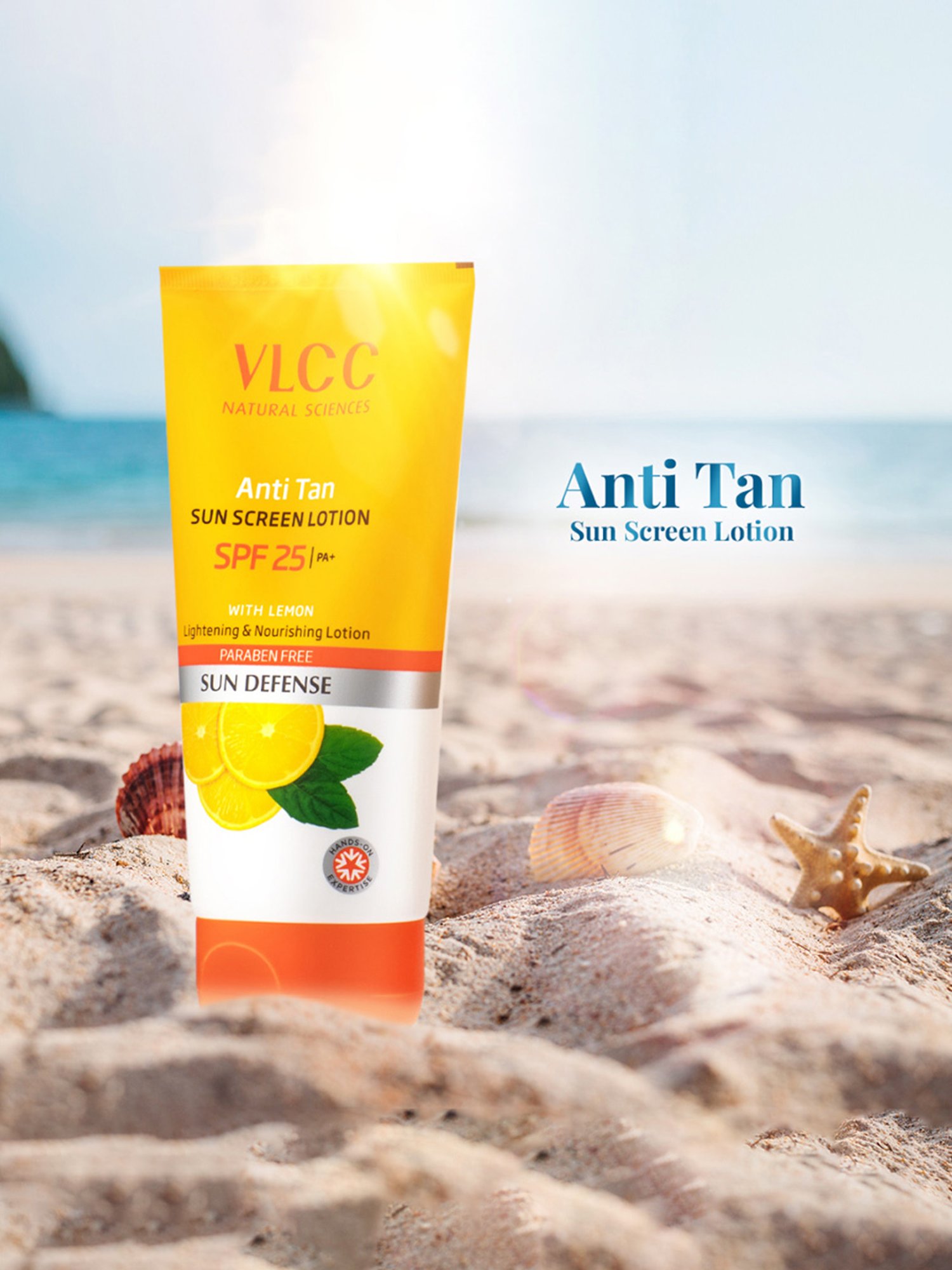 VLCC Anti Tan Skin Lightening Face Wash and Anti Tan Sun Screen Lotion SPF 25 PA+ Combo