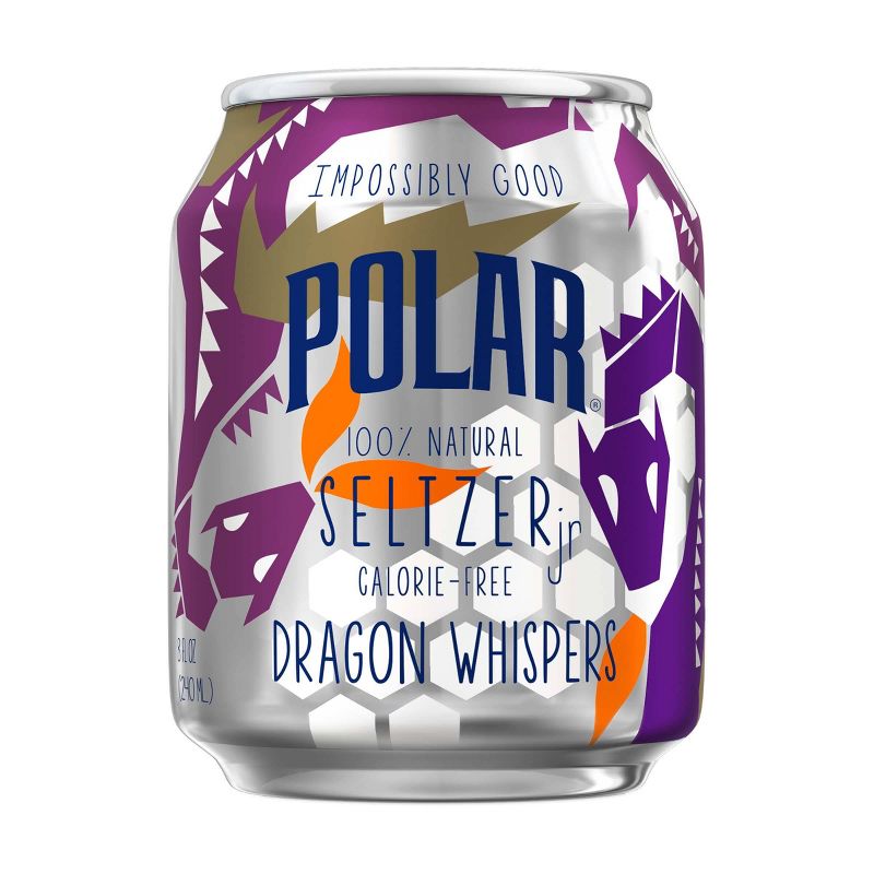 Polar Dragon Whispers 100% Natural Jr. Seltzer Water - 6pk/8 fl oz Cans