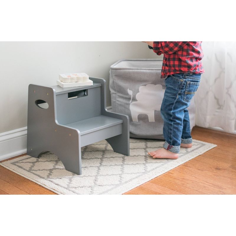 Two Step Stool White - WildKin