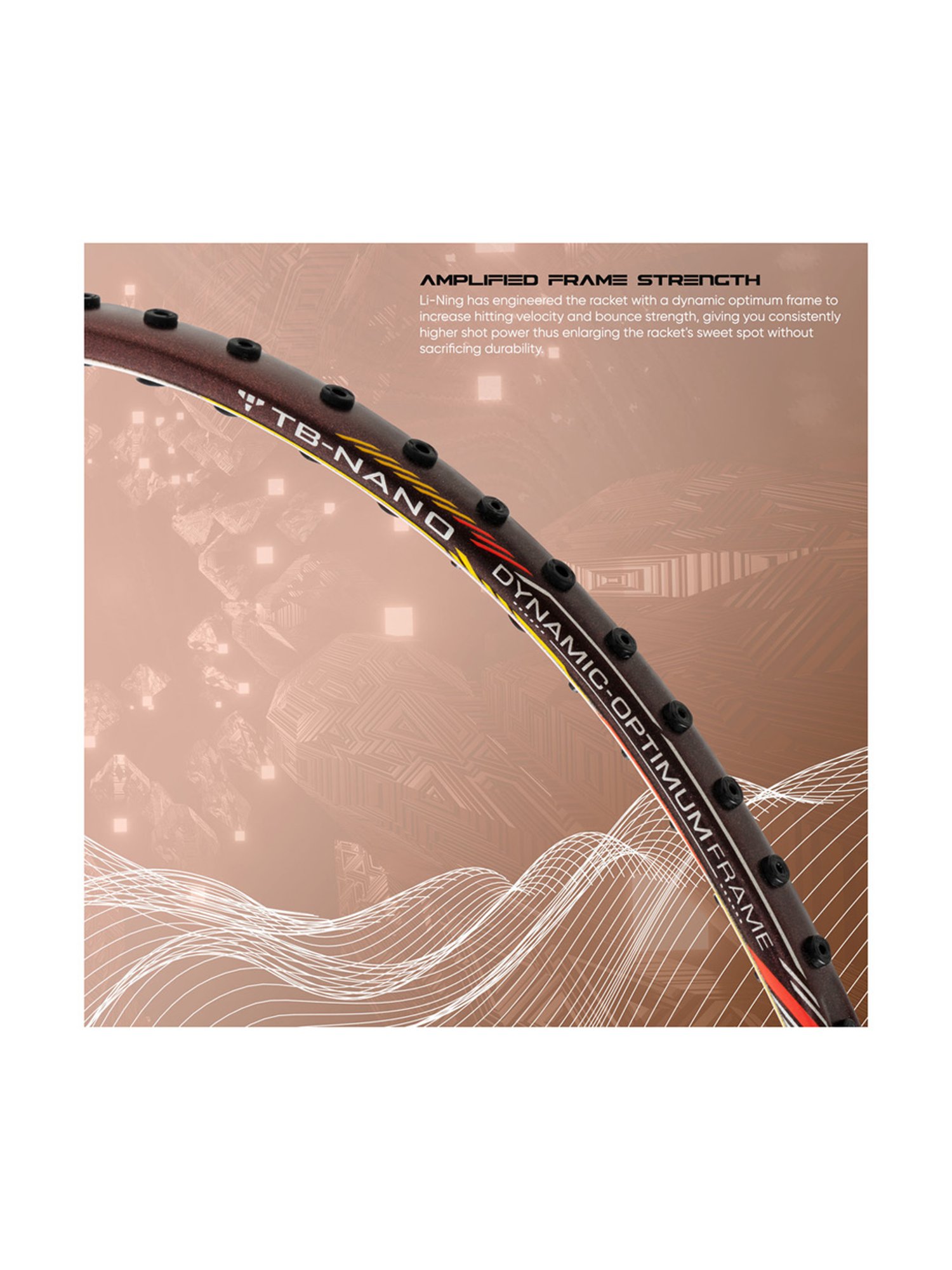 Li-Ning Super Series SS100 Badminton Racket (Maroon) Size - Medium