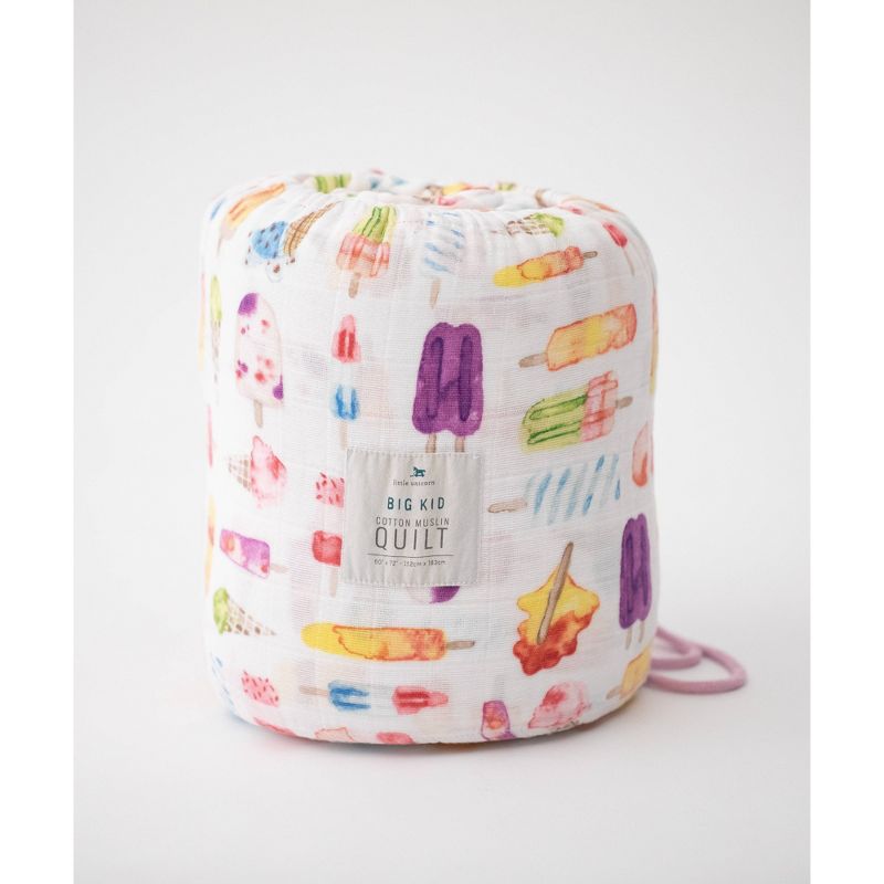 Little Unicorn Cotton Muslin Quilt Big Kid - Brain Freeze