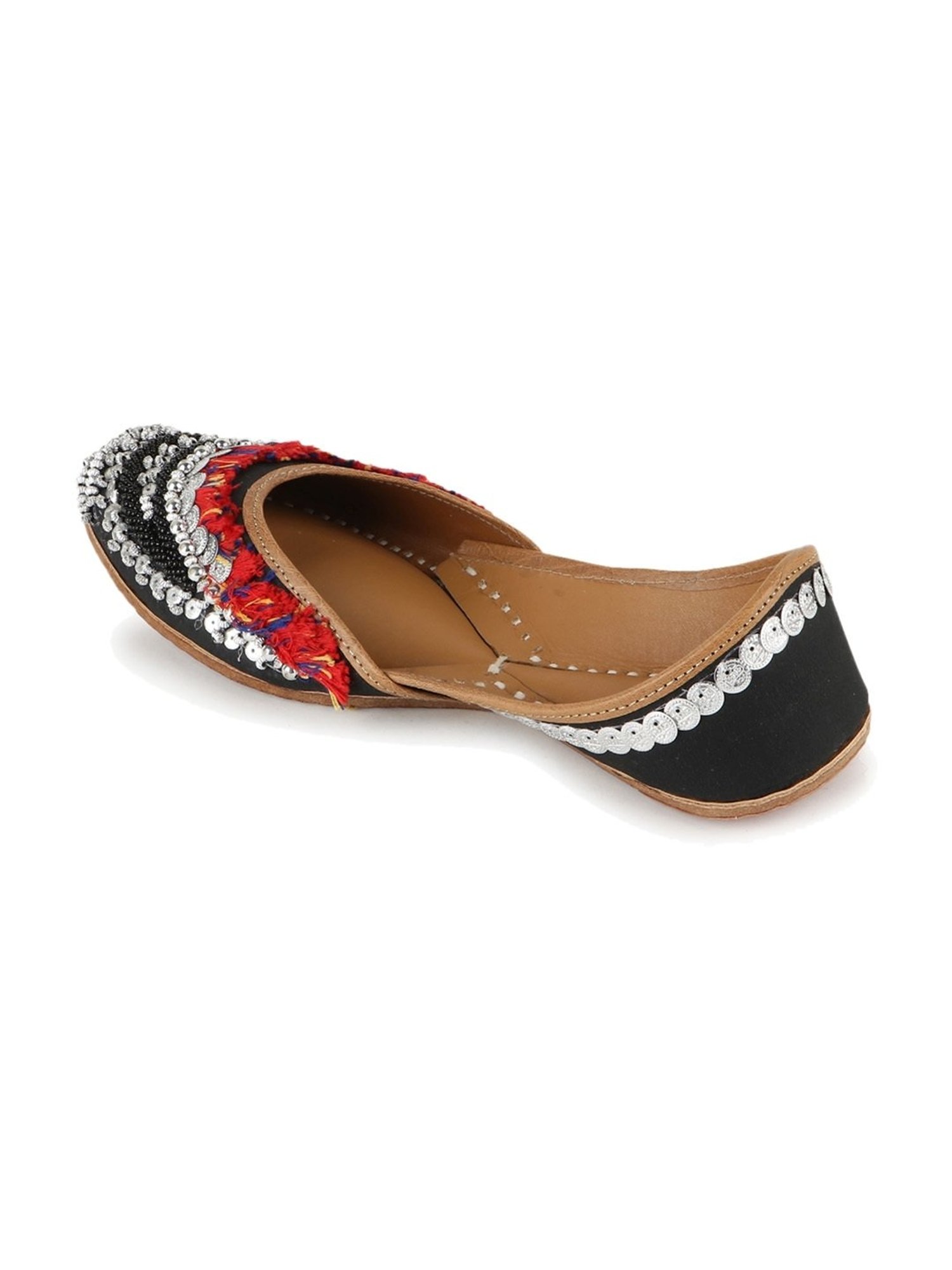 Glam Story Women's Black Ethnic Juttis