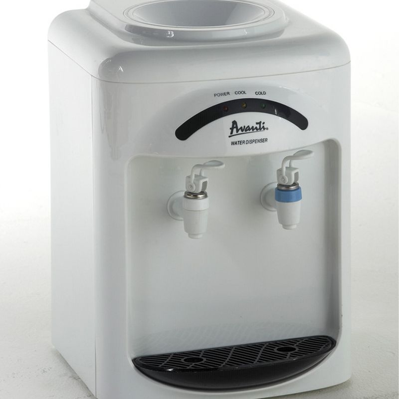Avanti WDT35EC Tabletop 3 and 5 Gallon Water Cooler Jug Bottle Dispenser, White