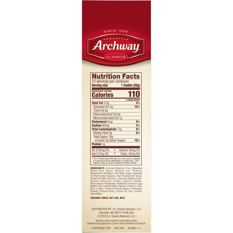 Homestyle Archway Frosty Lemon Classic Soft Cookies - 9.25oz