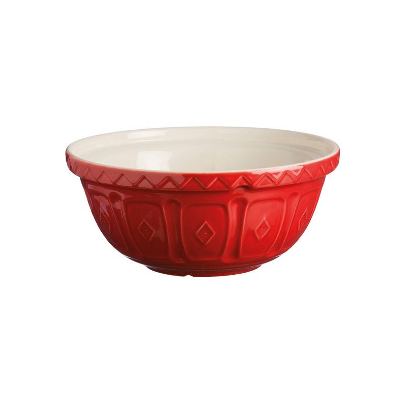 Mason Cash 64oz Earthenware Color Mix Mixing Bowl Red