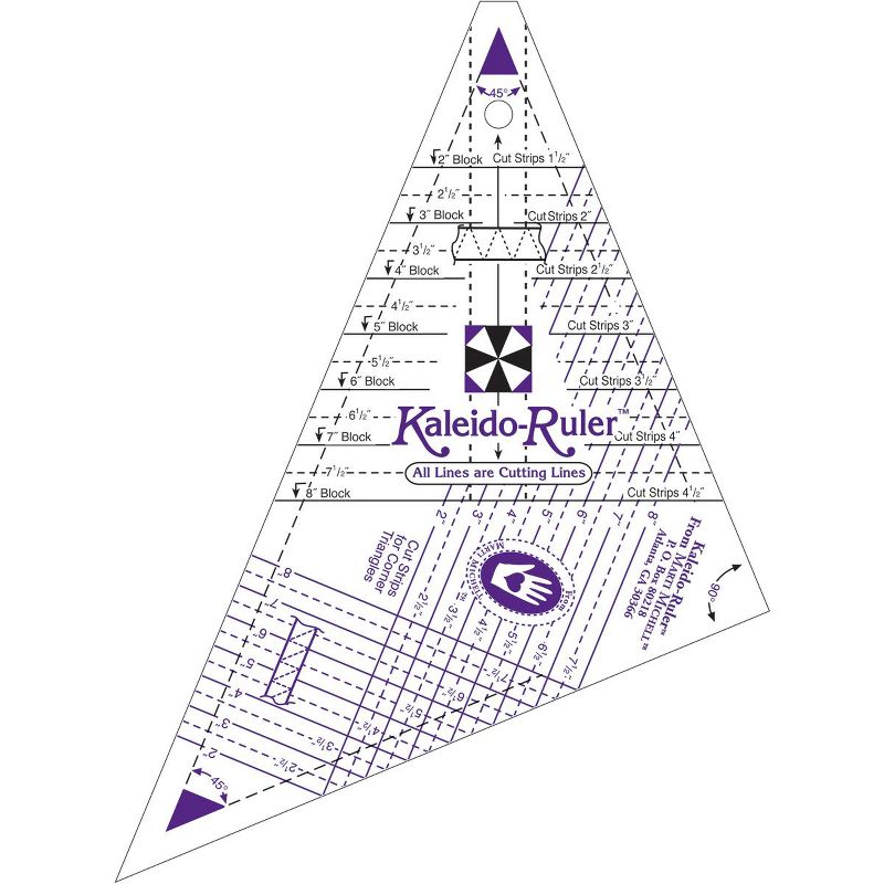 Marti Michell Small Kaleido-Ruler-2" To 8" Blocks