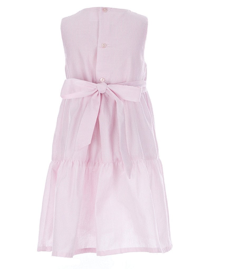 Edgehill Collection Little Girls 2T-6X Stripe Seersucker A-Line Dress