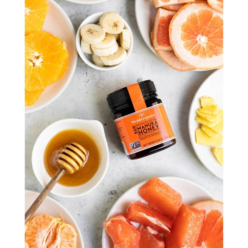 Wedderspoon Raw Monofloral Manuka Honey KFactor 16 - 8.8oz