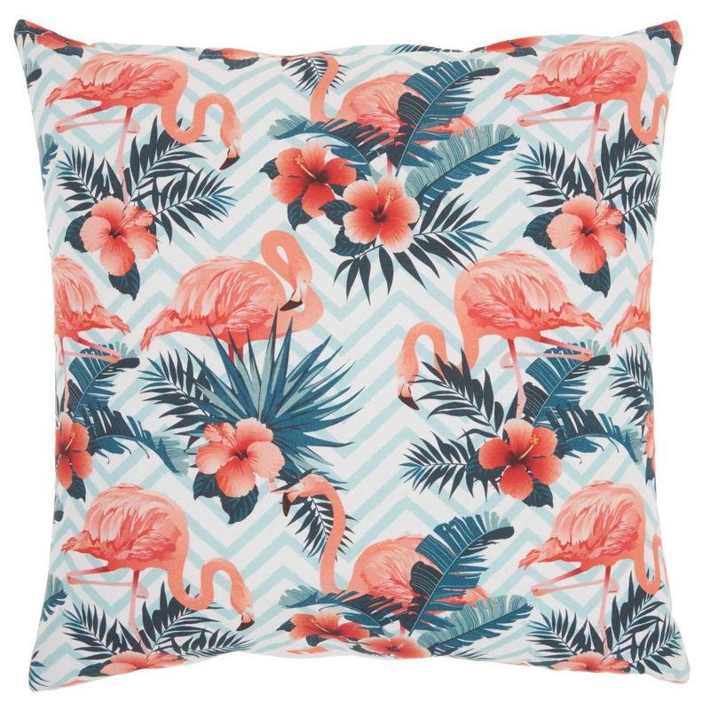 18"x18" Life Styles Tropical Flamingos Throw Pillow - Mina Victory