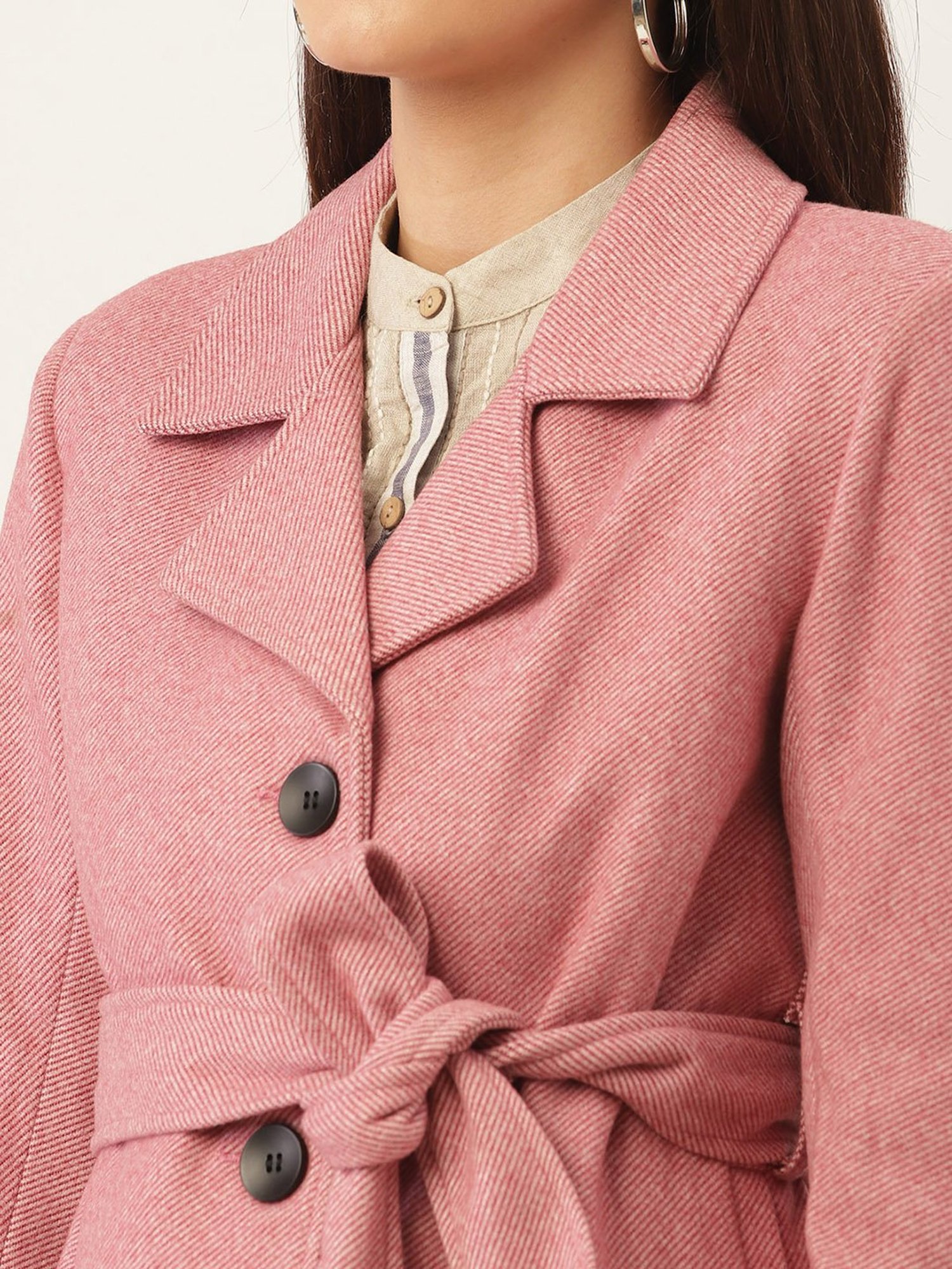 Rooted Maroon Full Sleeve Coat