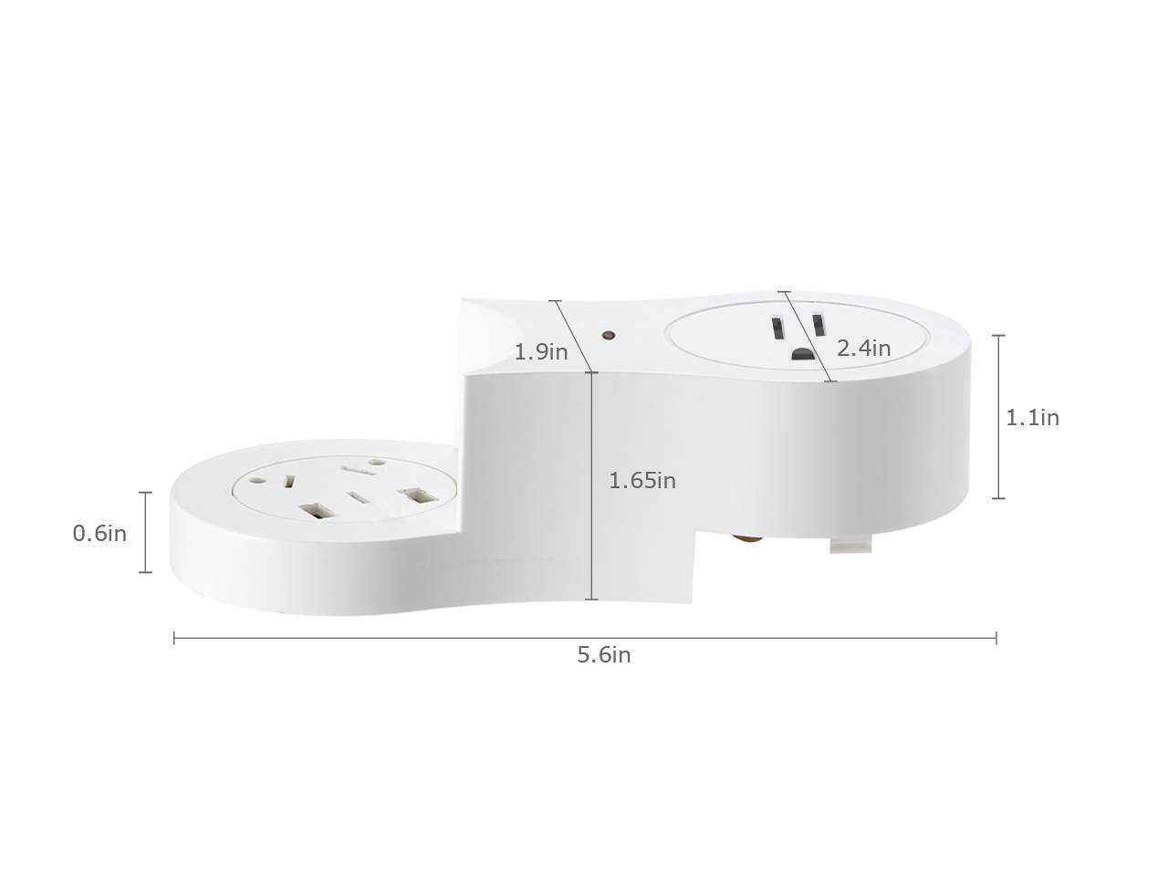 EDu Pivot Smart Power Strip  Smart Sockets Module Removable for DIY ,Smart Power Strip No Hub Required for Extend Socket, Ordinary US Standard Module