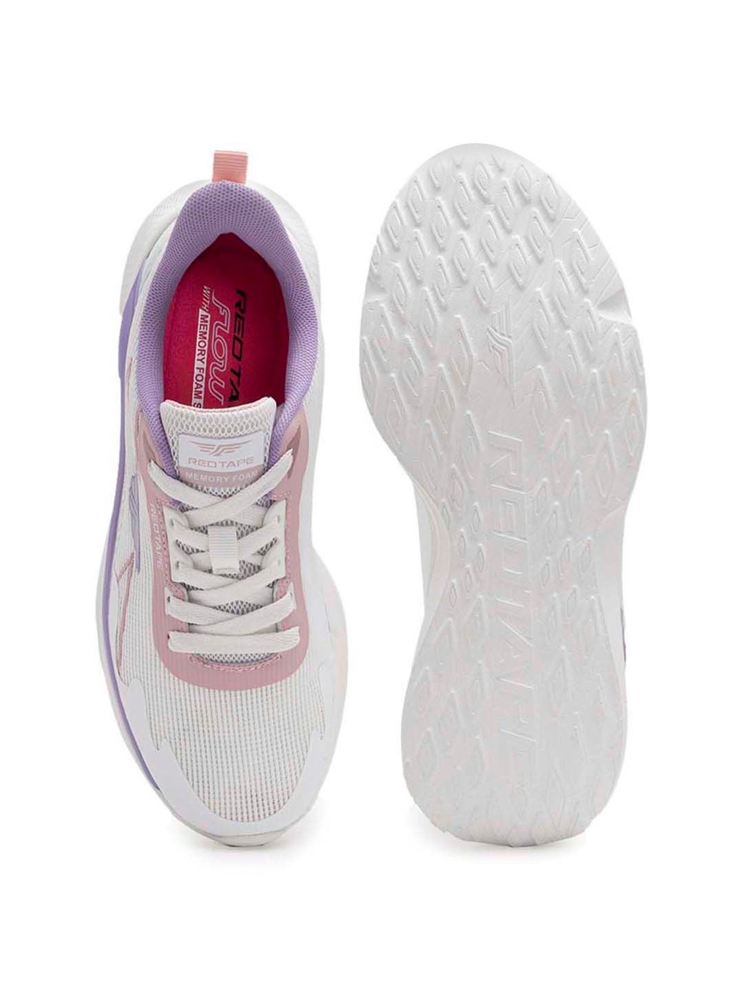 Red Tape Women's White Running Shoes