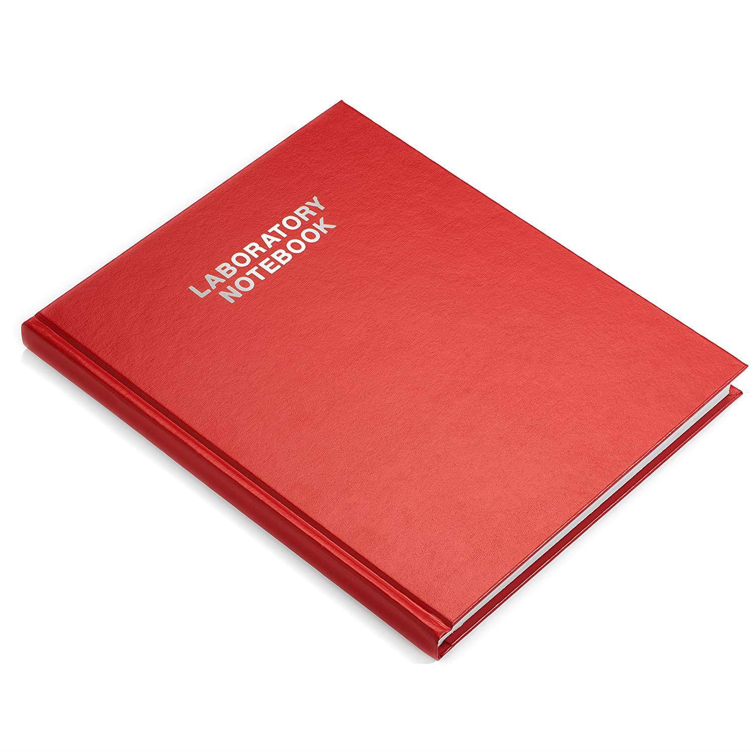 Scientific Notebook Company, Laboratory Notebook, 192 Pages 3001HC Red Hard Cover