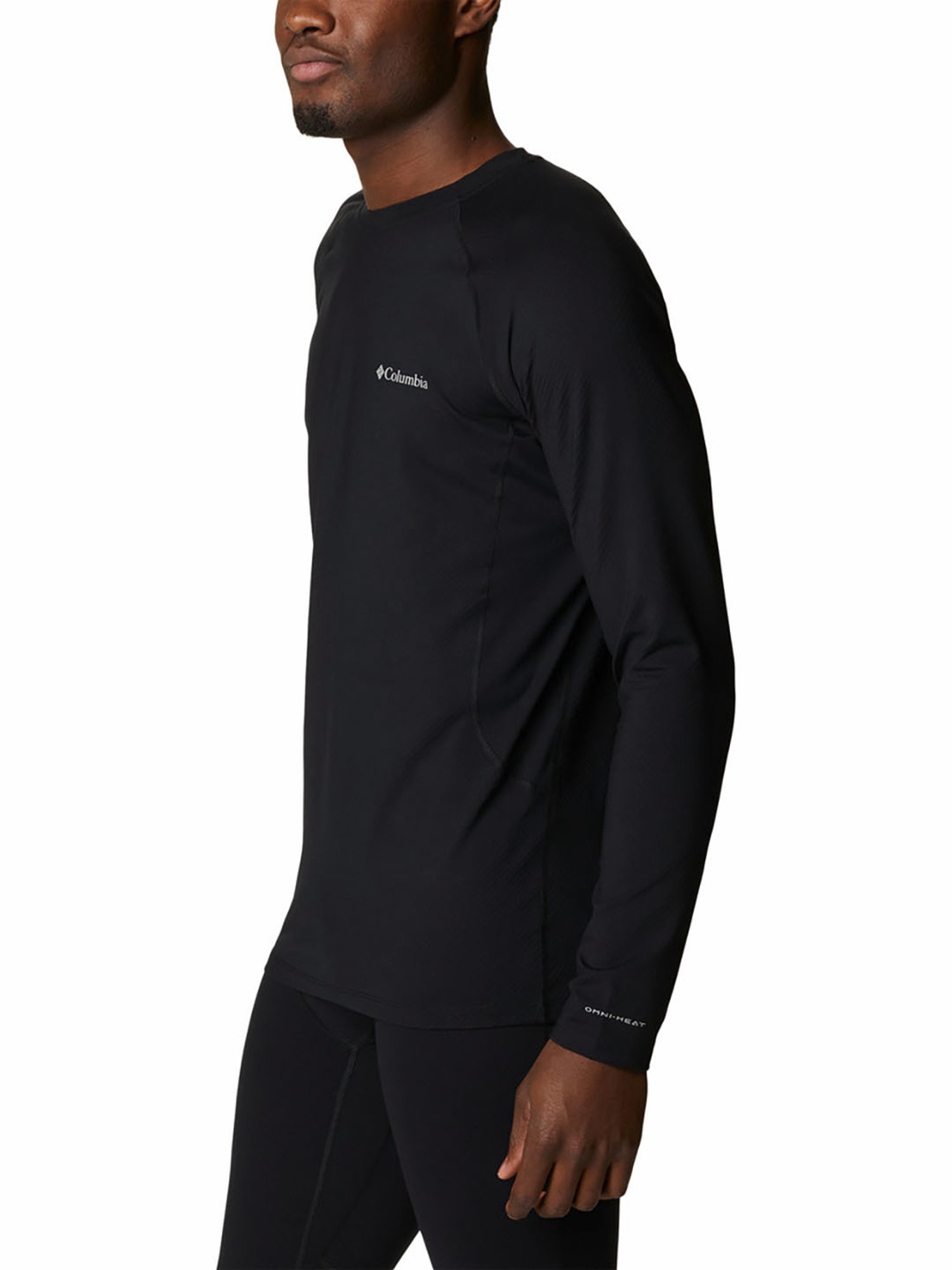 Columbia Men Black M Omni-Heat Infinity Knit LS Thermal Top