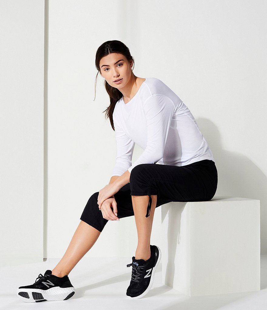 Kinesis 3/4 Sleeve Boat Neck Perfect Moisture Wicking Tee