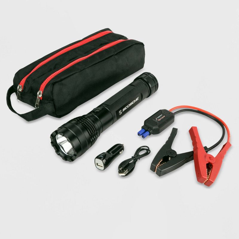 Scosche 400A Car Jumper Flashlight & Power Bank Black
