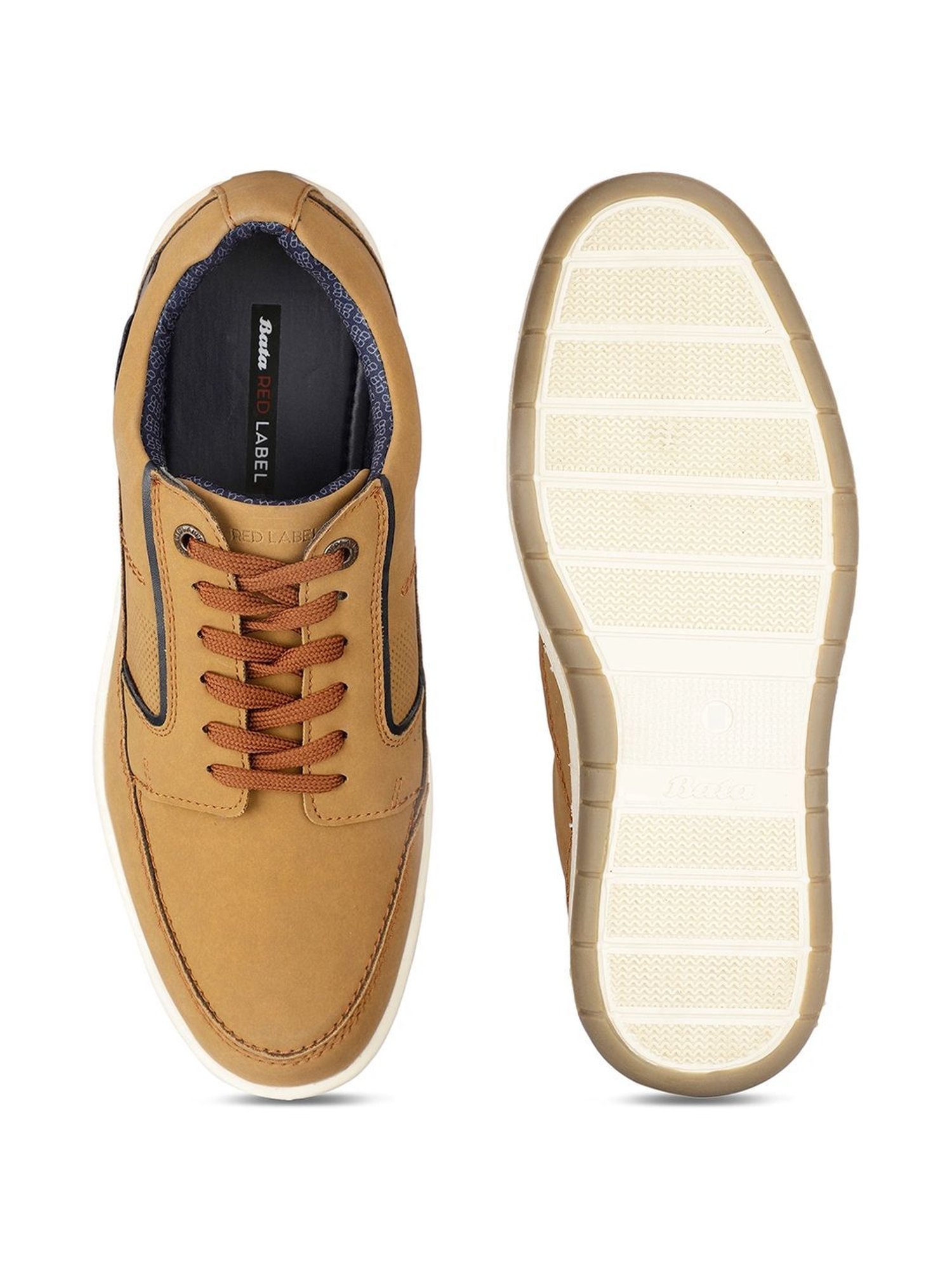 Bata Men's LEON Tan Derby Shoes