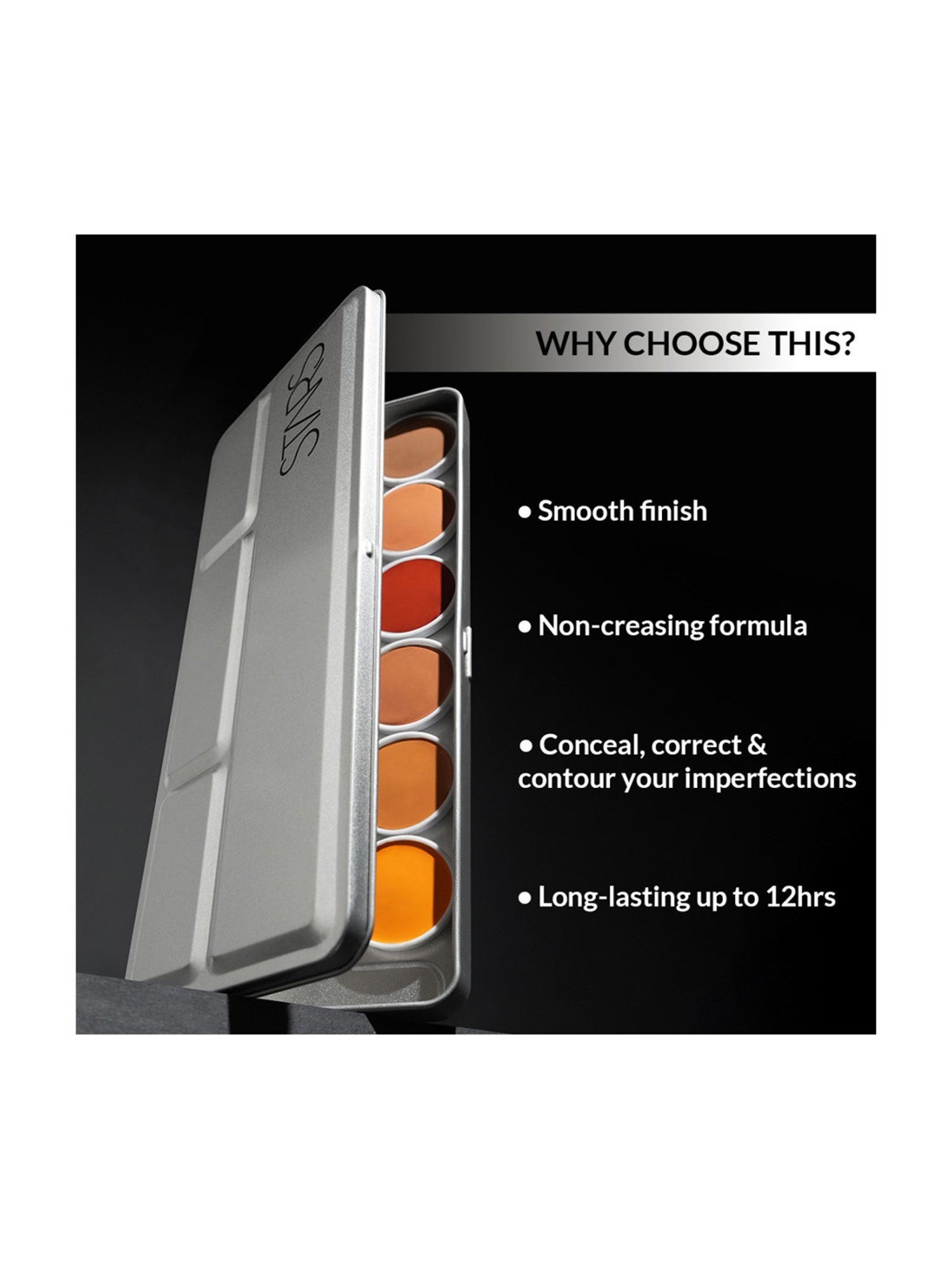 Stars Cosmetics Matte Finish Face Make Up Foundation 12 Shades Color Pallate - 48 ml