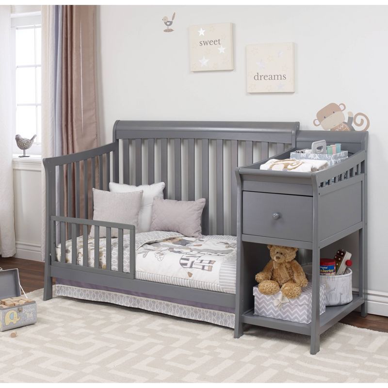 Sorelle Florence Crib & Changer Gray