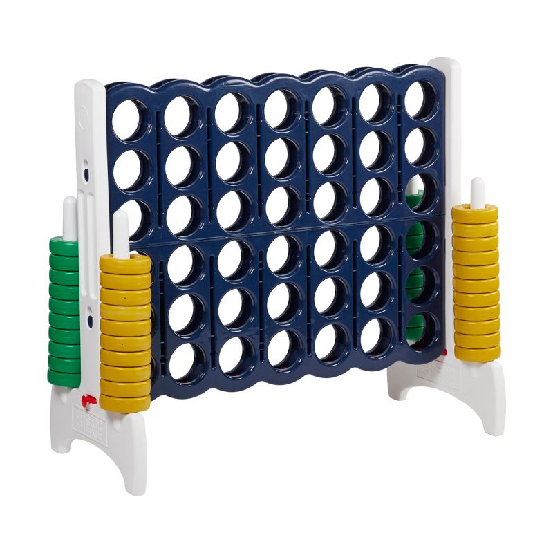 ECR4Kids Jumbo Four-To-Score Giant Game-Indoor/Outdoor 4-In-A-Row Connect - Blue and Gold