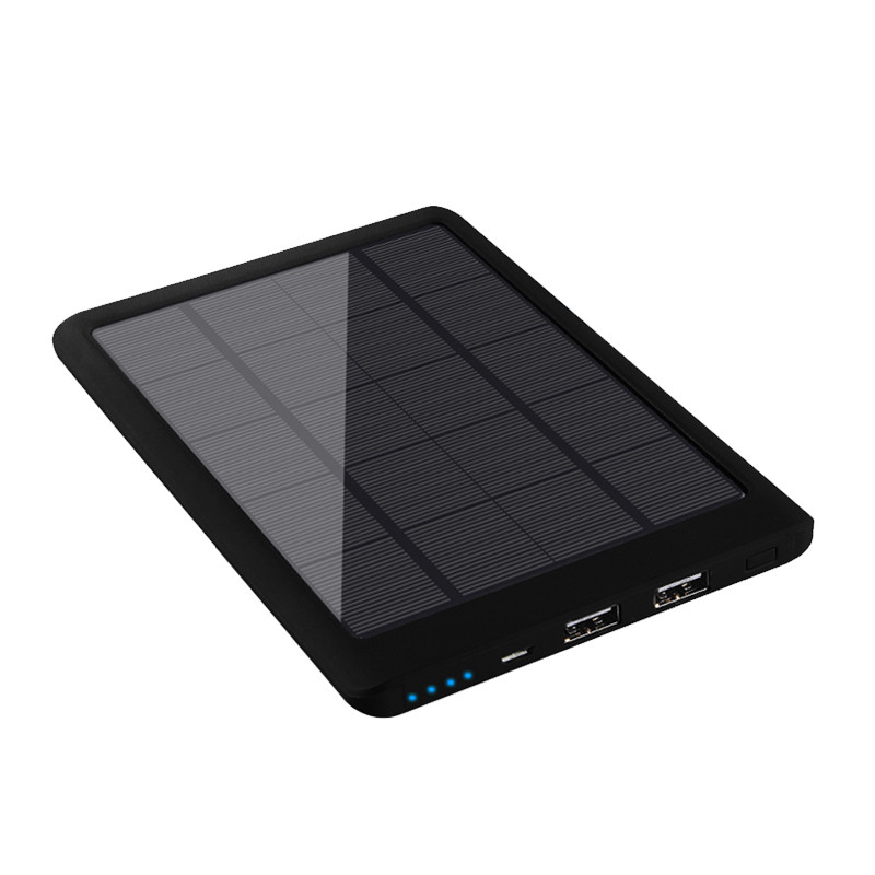 2021 Newest Style Waterproof Solar Power Bank 900000mAh With 2USB Outputs,LED Flashlight External Battery Backup For All Type Phones