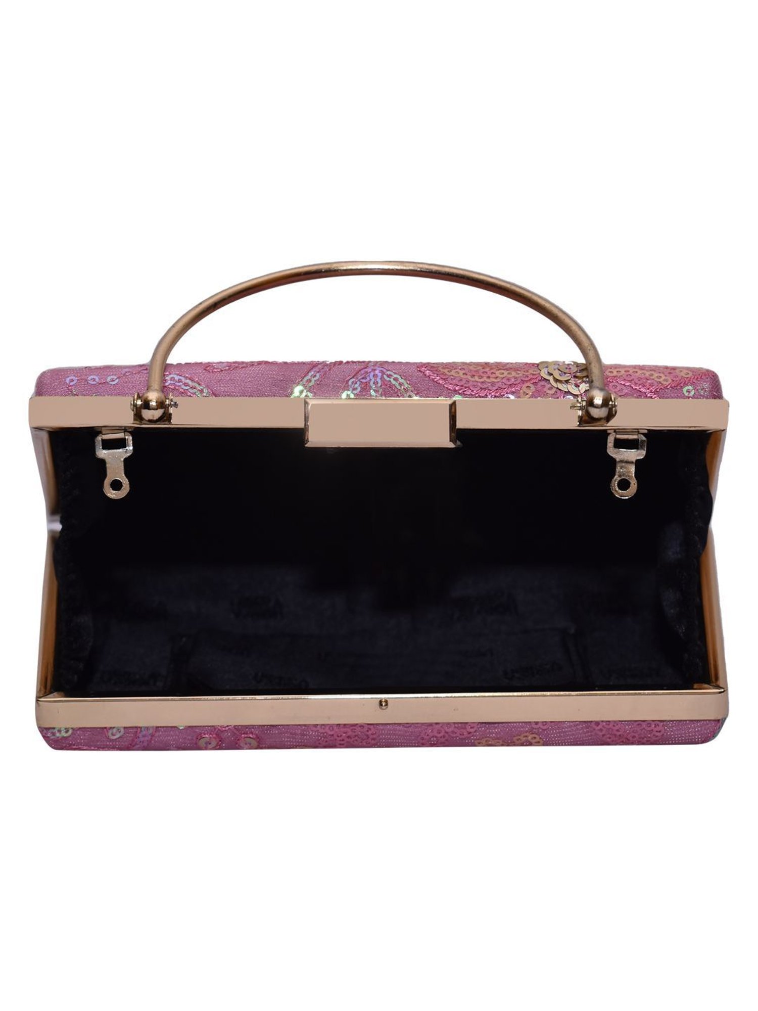 Horra Pink Embellished Clutch