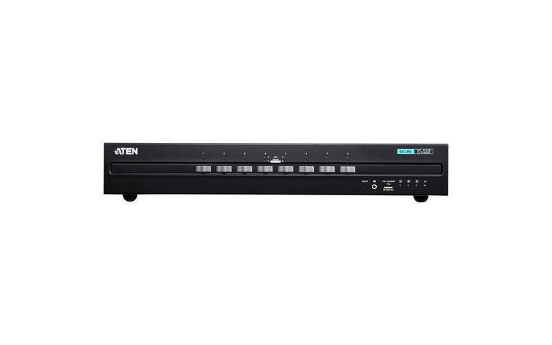 ATEN 8-Port USB DisplayPort Dual Display Secure KVM Switch (PSS PP v3.0 Compliant)-TAA Compliant - 8 Computer(s) - 1 Local User(s) - 3840 x 2160
