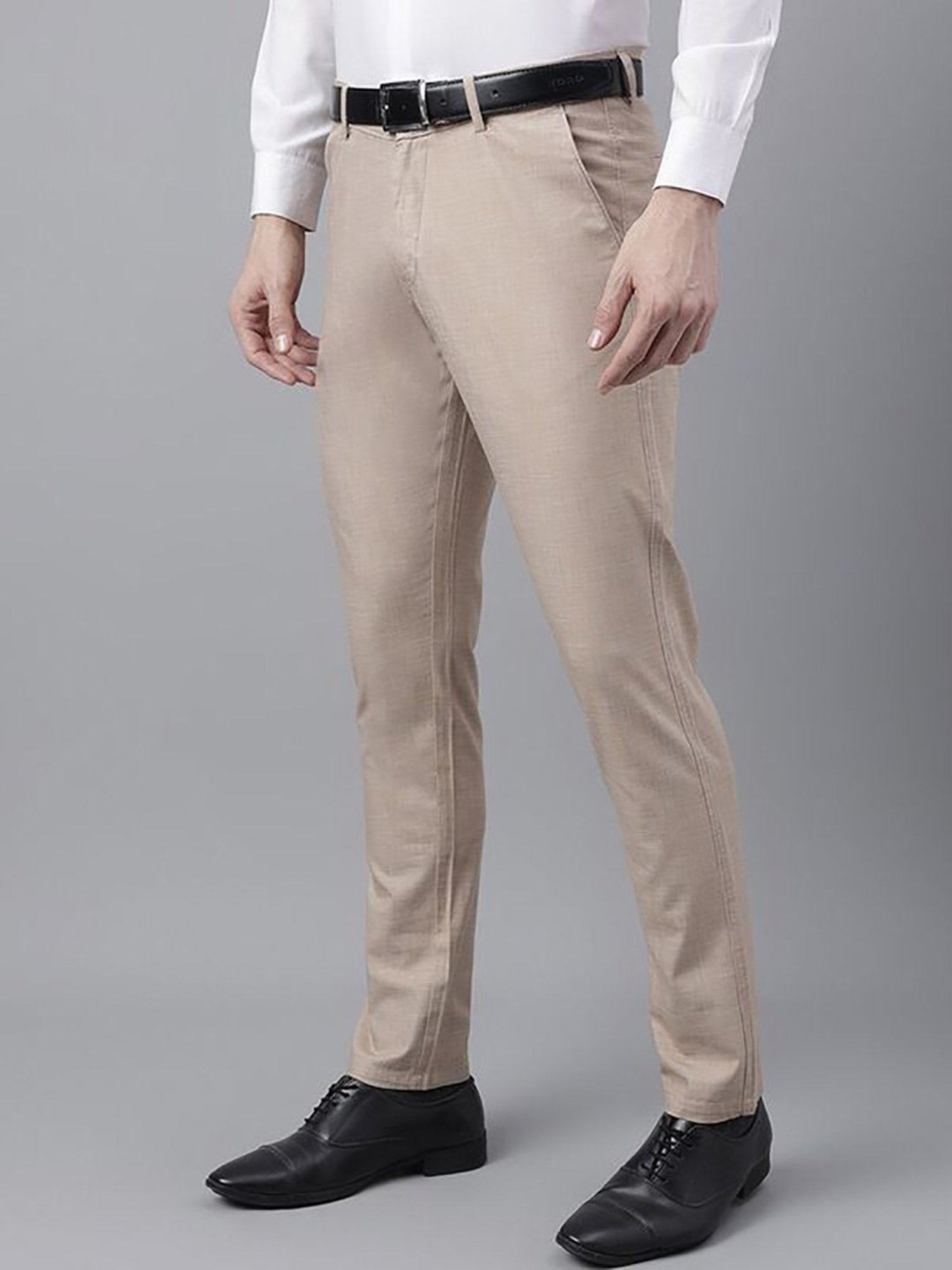 Arrow Navy Regular Fit Trousers