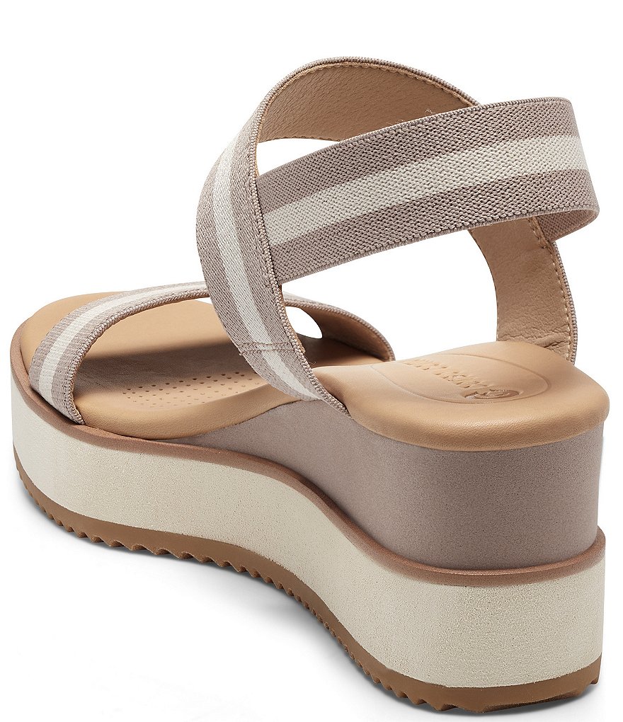 CC Corso Como Edsei Two-Tone Elastic Wedge Sandals
