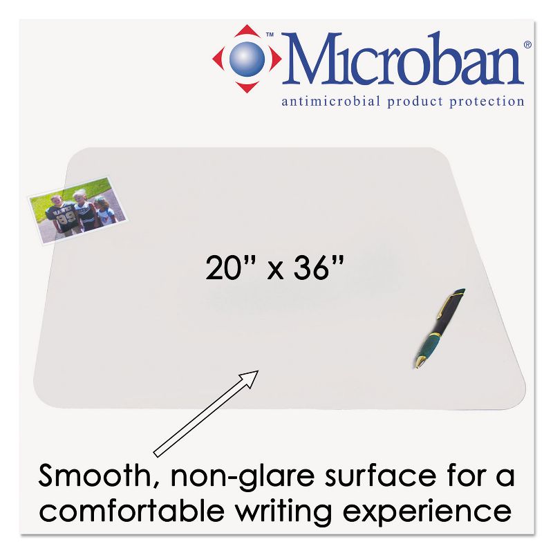 Artistic KrystalView Desk Pad with Microban Matte Finish 36 x 20 Clear 60640MS