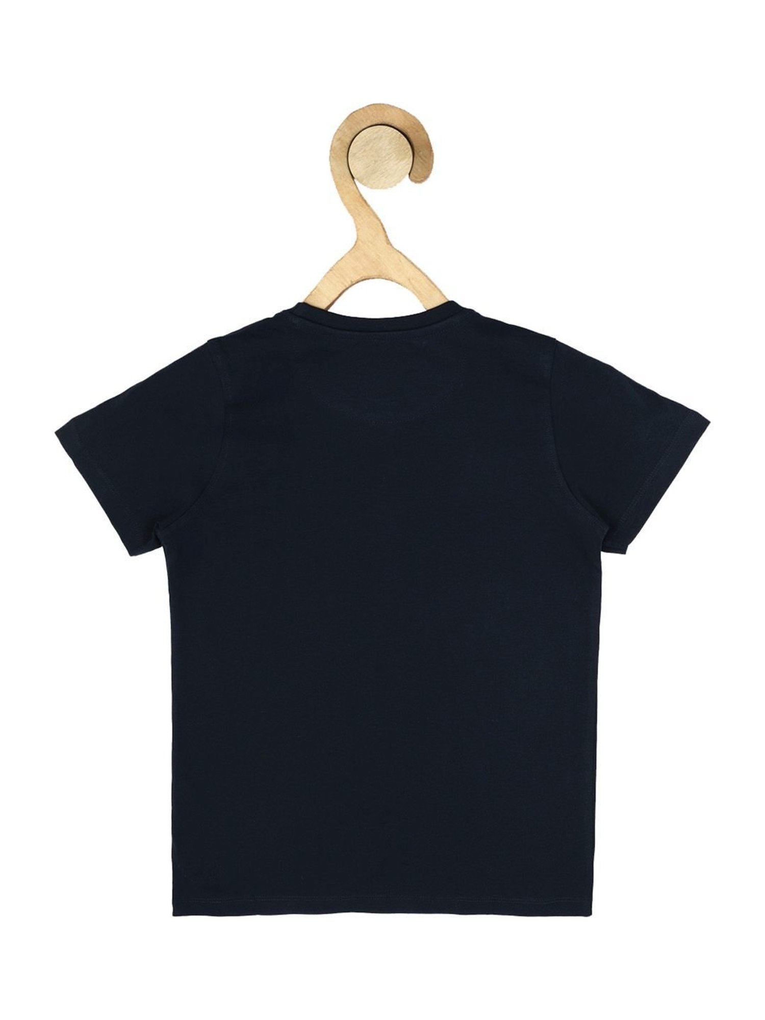 Allen Solly Junior Black Cotton Graphic T-Shirt