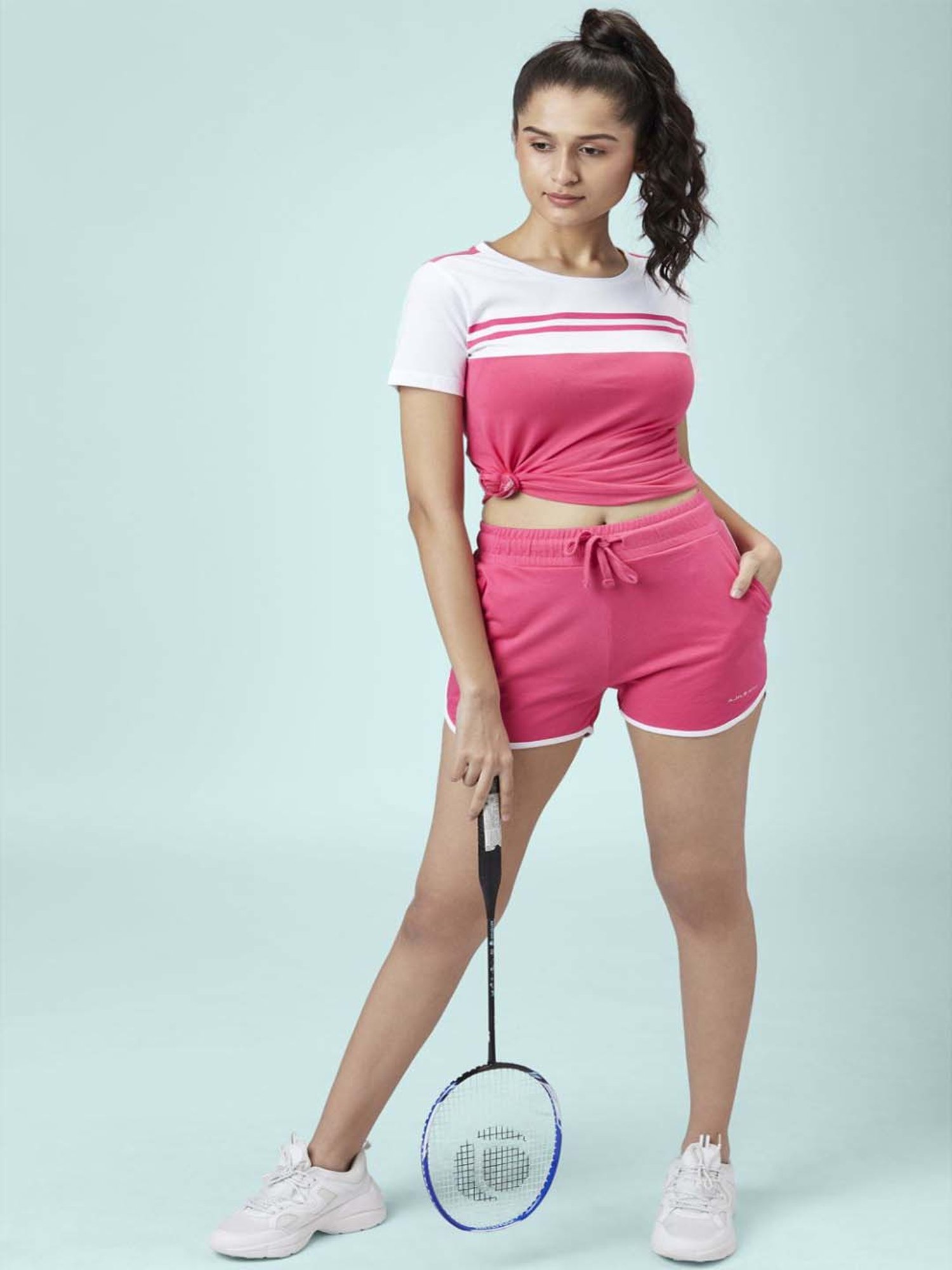 Ajile by Pantaloons Pink Cotton Printed T-Shirt