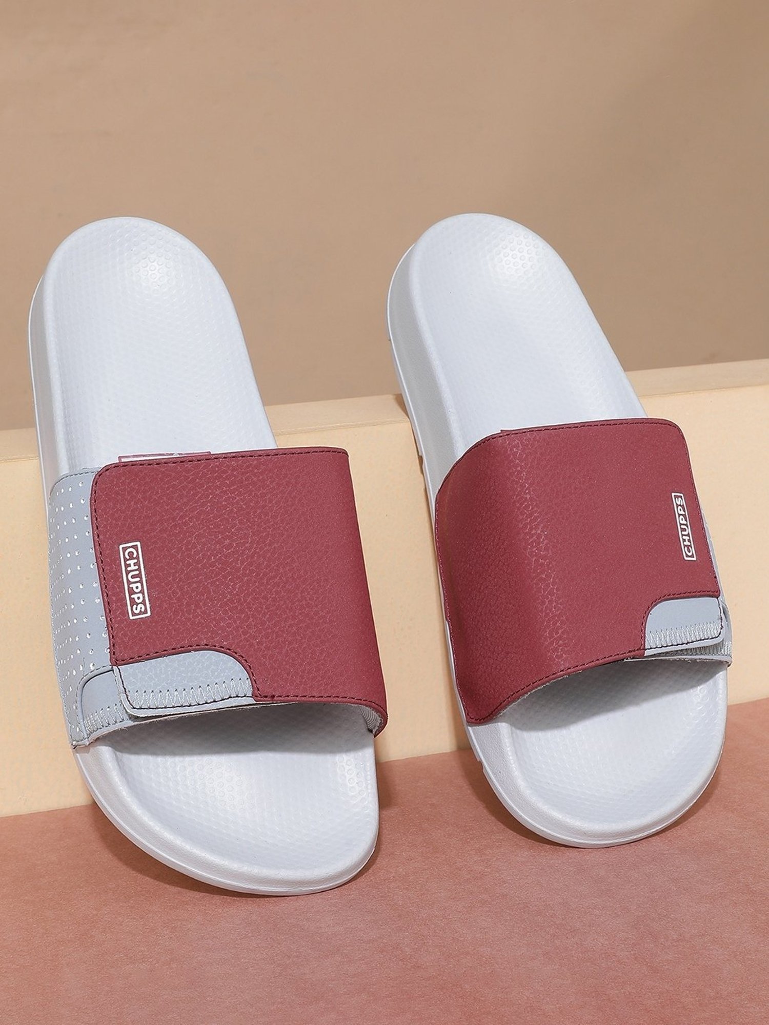Chupps Men's Maroon Slides