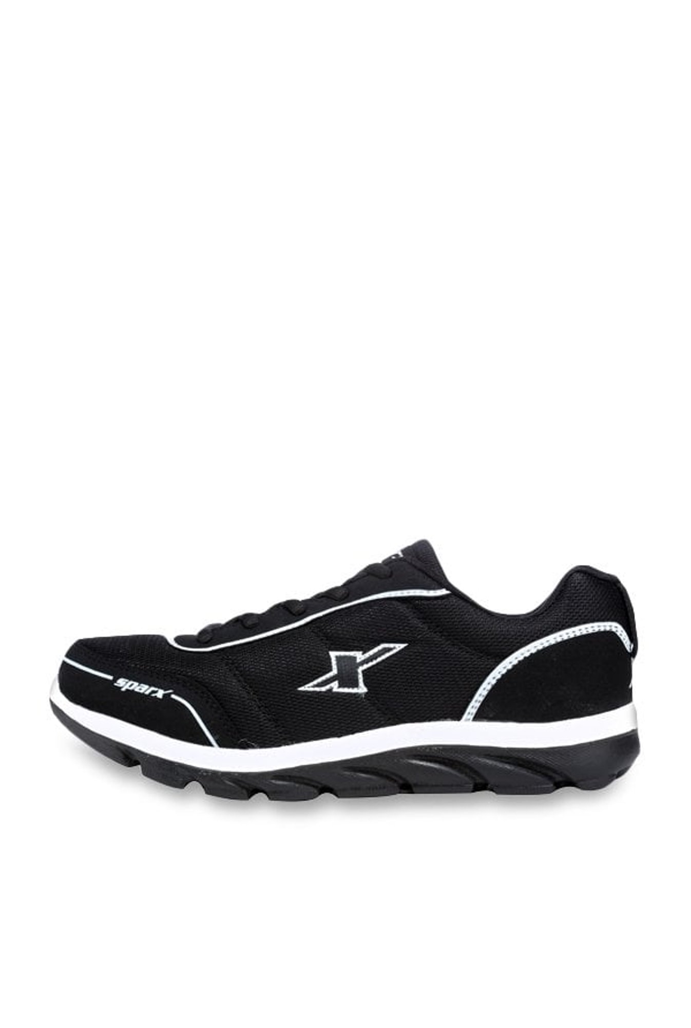 Sparx White & Black Running Shoes